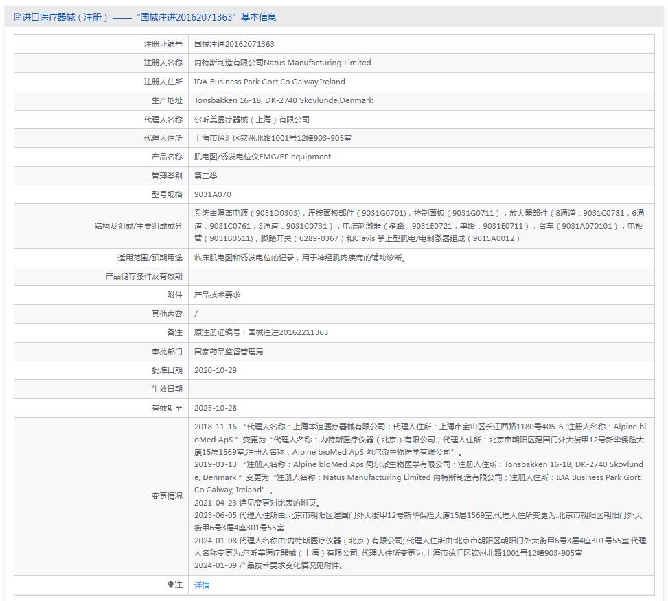 尔听美9031A070肌电图/诱发电位仪EMG